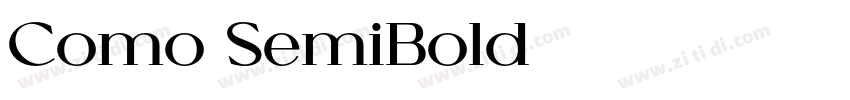 Como SemiBold字体转换